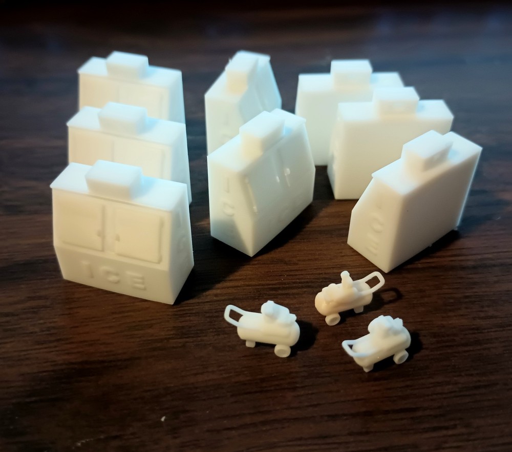 HO Scale Ice Merchandiser Ice Machine 8pcs