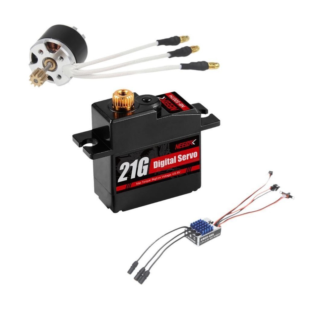 Brushless Motor with ESC Set 1/12 Scale Reliability Practical Convenient