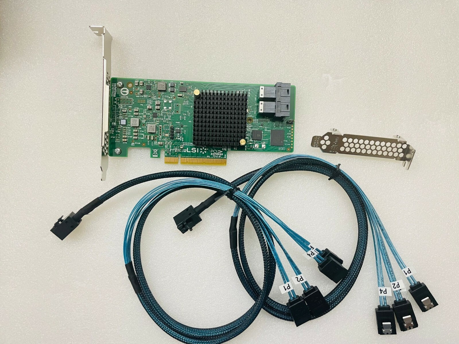 LSI 9300-8i 12Gbps SAS HBA IT mode ZFS FreeNAS unRAID +2* SFF-8643 SATA Cable US