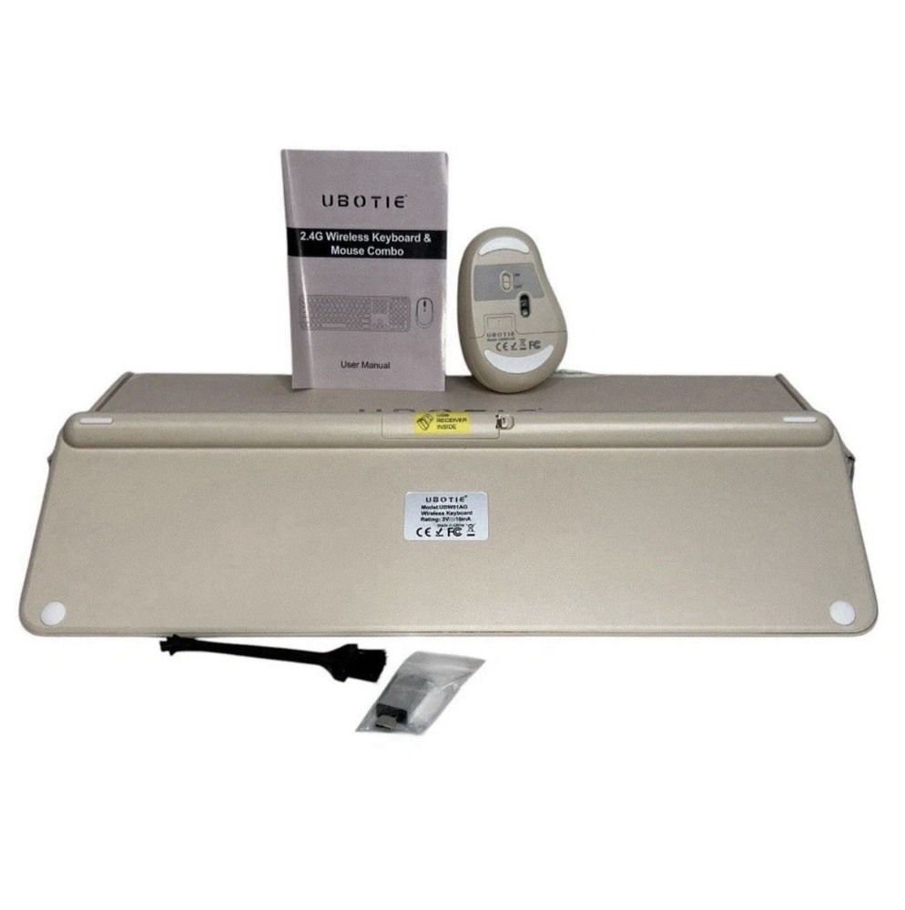 UBOTIE 2.4G Wireless Keyboard & Mouse Combo