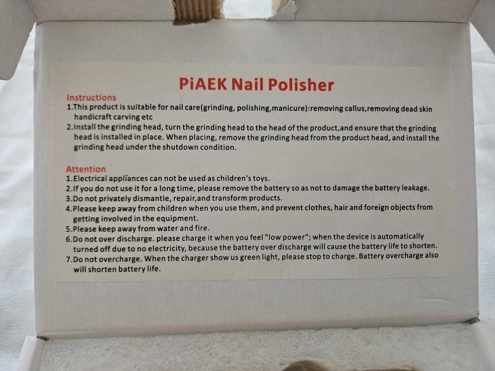 PiAEK Portable Nail Drill E5