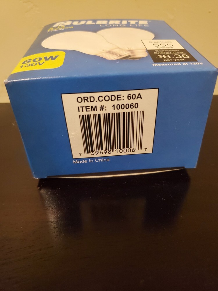 60A19IF 2-pack Bulbrite # 100060