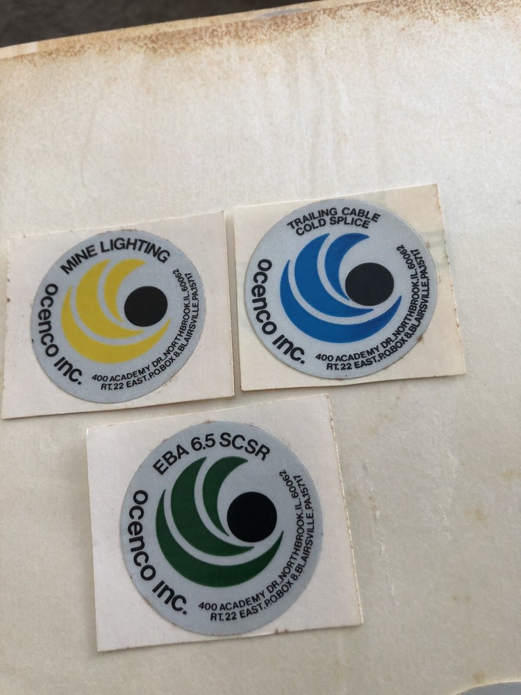 Coal Mining Stickers. Nice Older Vendor