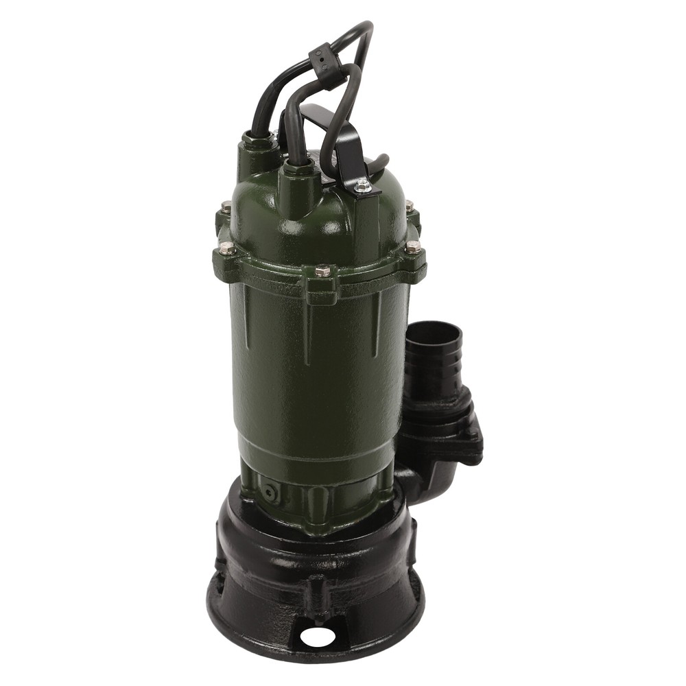 110V Sewage Pump, 0.5HP Sump Ejector Pump, Effluent Pump W/ 3m/10ft Power Cable