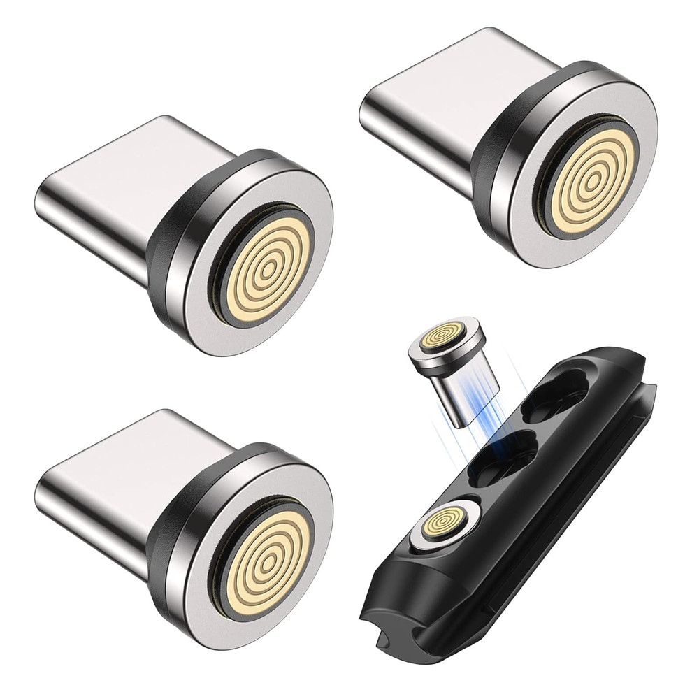 9Pin Type C Quick Charge Magnetic Adapter [3Pcs], Magnetic Plug Replacement