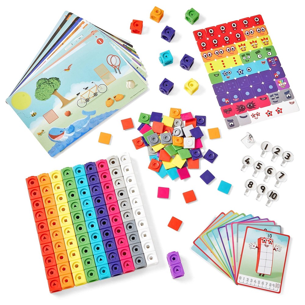 Math Link Cubes Numberblocks 1-10 Counting Blocks 30 Activities Kindergarten