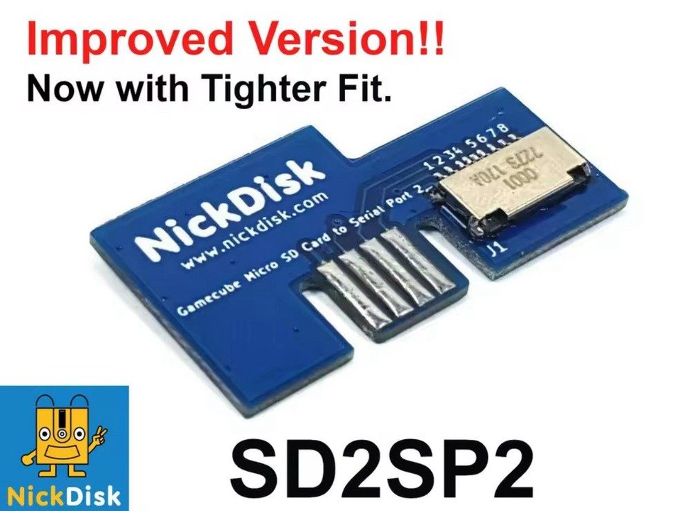 SD2SP2 microSD Card Adapter for GameCube Serial Port 2