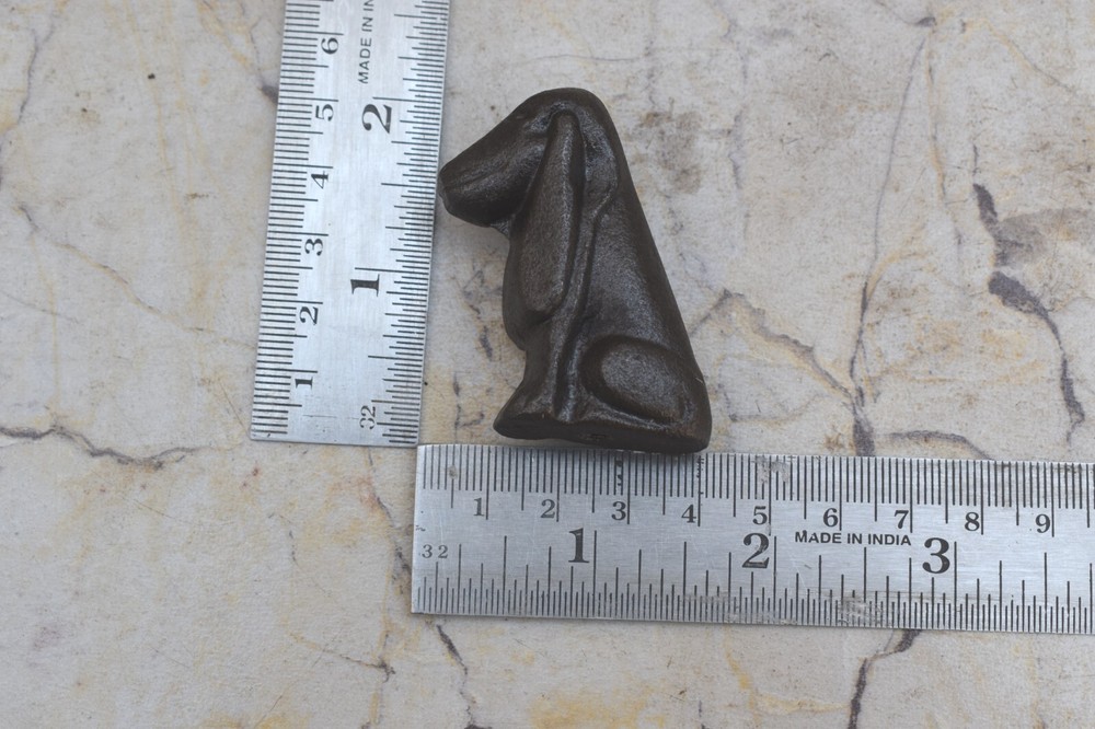 Vintage Cast Iron Dog Shape Knobs Drawer Cabinet Door Handles Knobs Pulls 10pcs