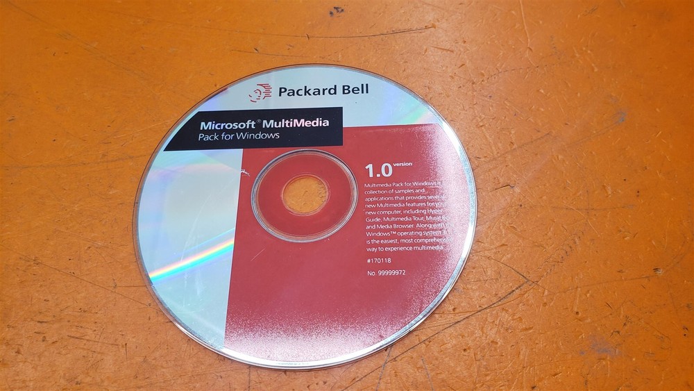 ⭐️⭐️⭐️⭐️⭐️Packard Bell Microsoft MultiMedia Packet Windows 1.0 CD-ROM Disc Only