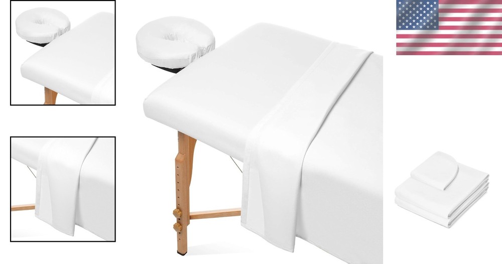 Professional Grade 3-Piece Massage Table Sheet Set for Enhanced Client Comfort