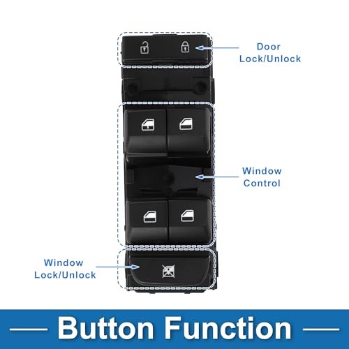 Power Window Switch No.93571M6100 Front Left Driver Side Window Control Switch