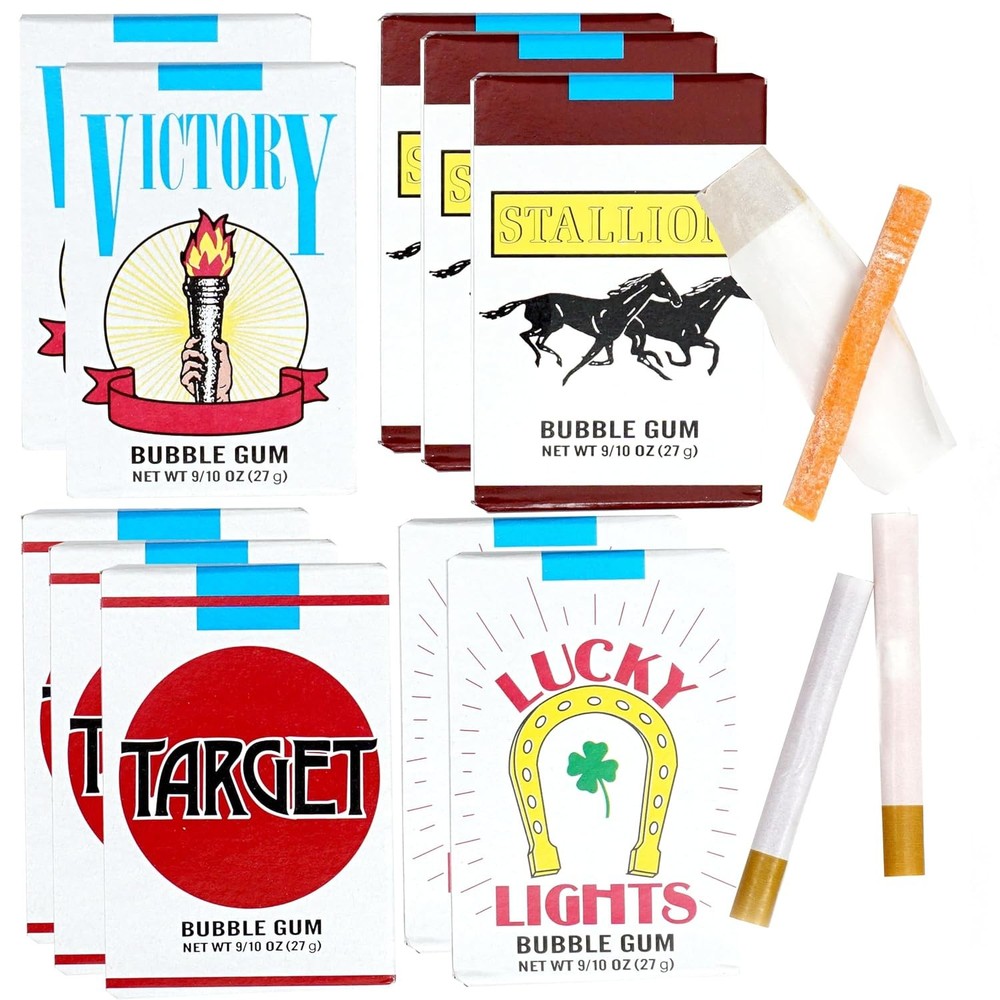 Bubble Gum Cigarettes (4 Pack), Gum Cigarettes, Candy Cigarettes,