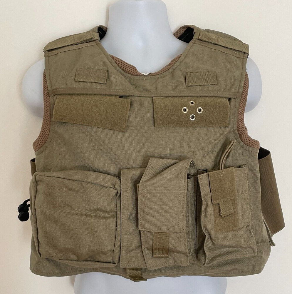 SECOND CHANCE Standard Fix Pocket Armor Carrier Side Open Medium 2214-2015 Tan