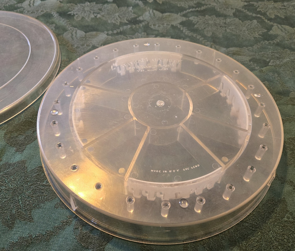 Thread Master Round Clear Sewing Organizer, 11+ inches in diameter