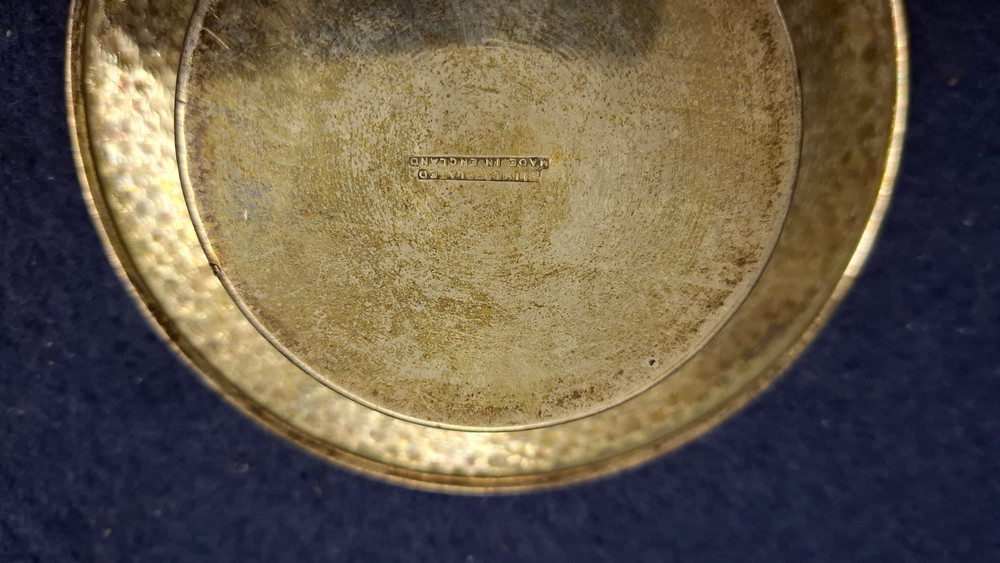 Vintage silver plated lidded dish