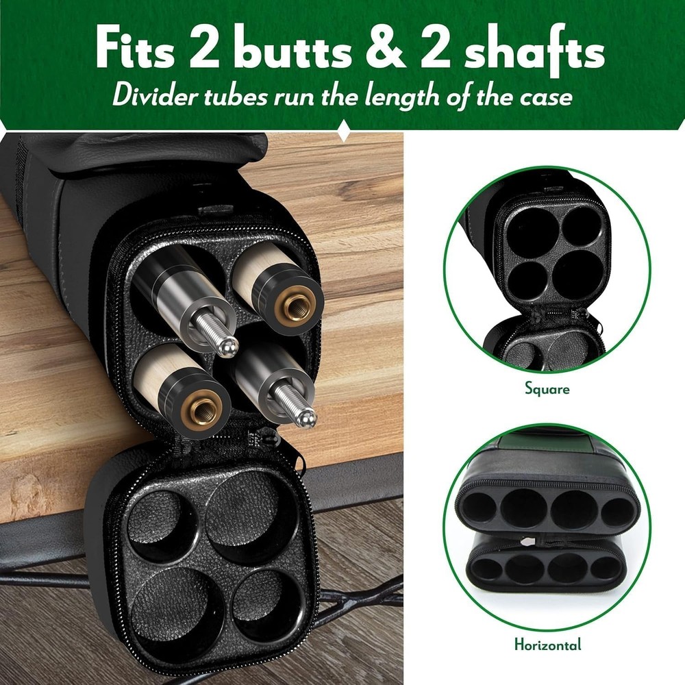Portable Billiards Cue Cover - Adjustable Strap