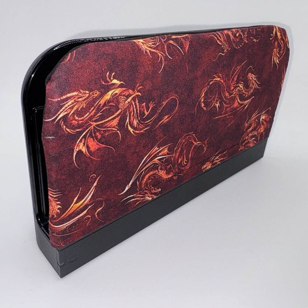 Nintendo Switch 2 Dock Cover Dragons Red Art Screen Protector Dock Sock