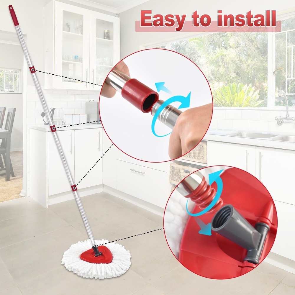 Mop Handle for Ocedar, Mop Handle for O Cedar, Spin Mops Replacement Stick an...