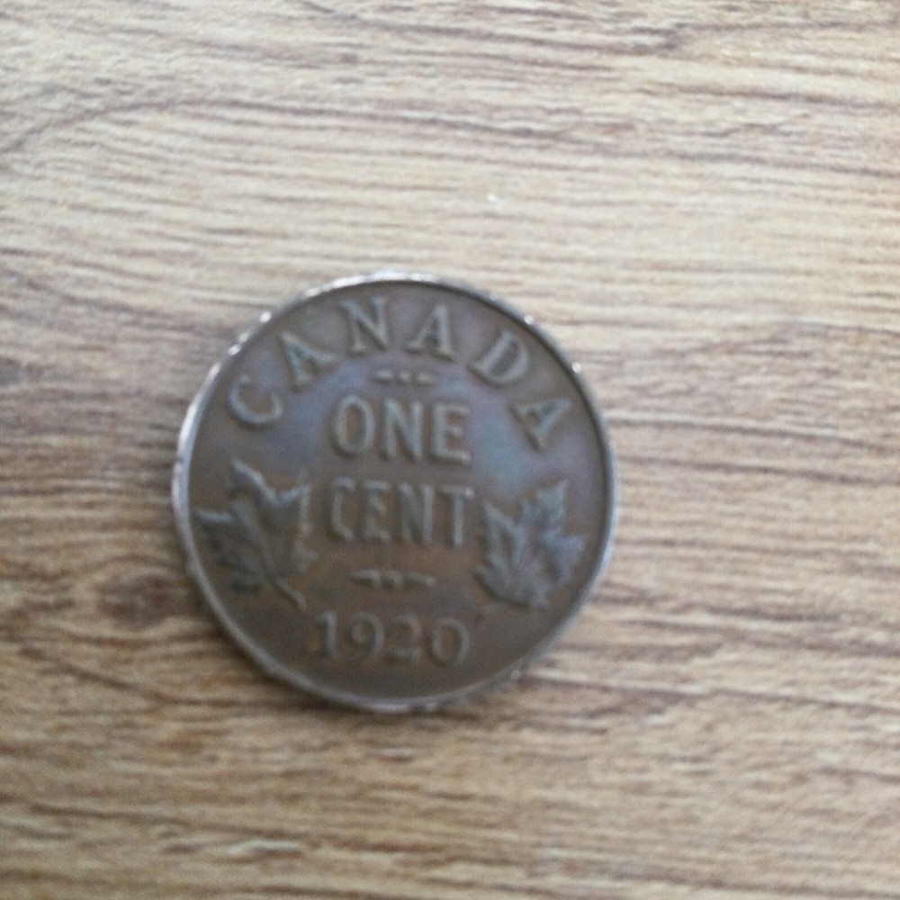 1920 King George V Canada One Cent