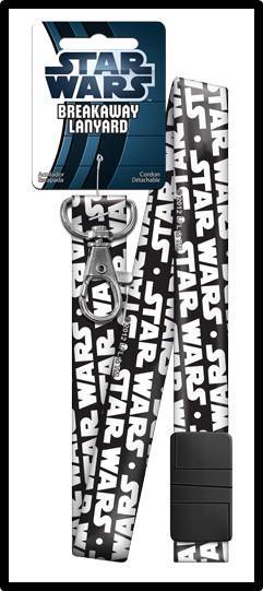 Star Wars LANYARD key chain ID Breakaway DARTH VADER, STAR WARS Logo Official