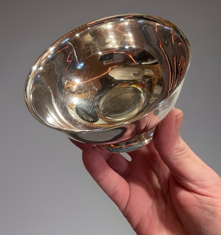 Vintage Sheridan Silverplated Footed Bowl, 2.5” Altar Bowl, Offering Bowl
