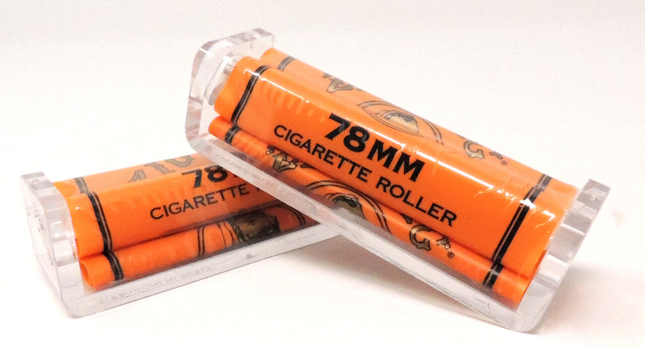 Zig Zag Roller Machine 78mm for 1 1/4 Rolling Papers Orange *FREE USA Shipping*!