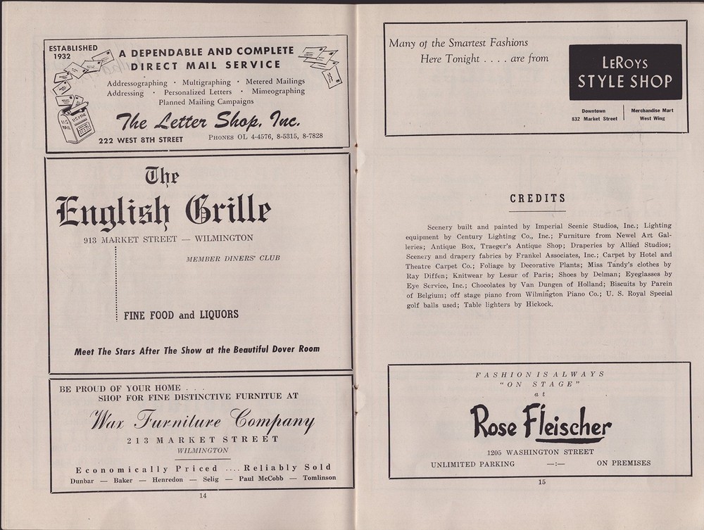 FIVE FINGER EXERCISE PLAY CAST - PROGRAM SIGNED WITH CO-SIGNERS