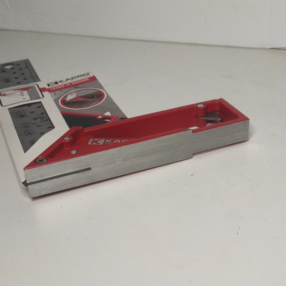KAPRO LEDGE-IT Square - 8" Measuring Tools White Red Painting Construction