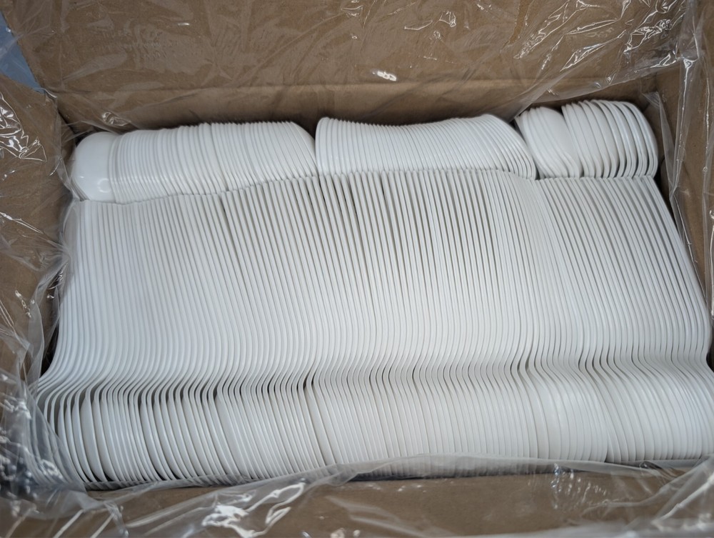 Medium Weight Disposable Plastic Spoon 1000- Bulk White Plastic Silverware