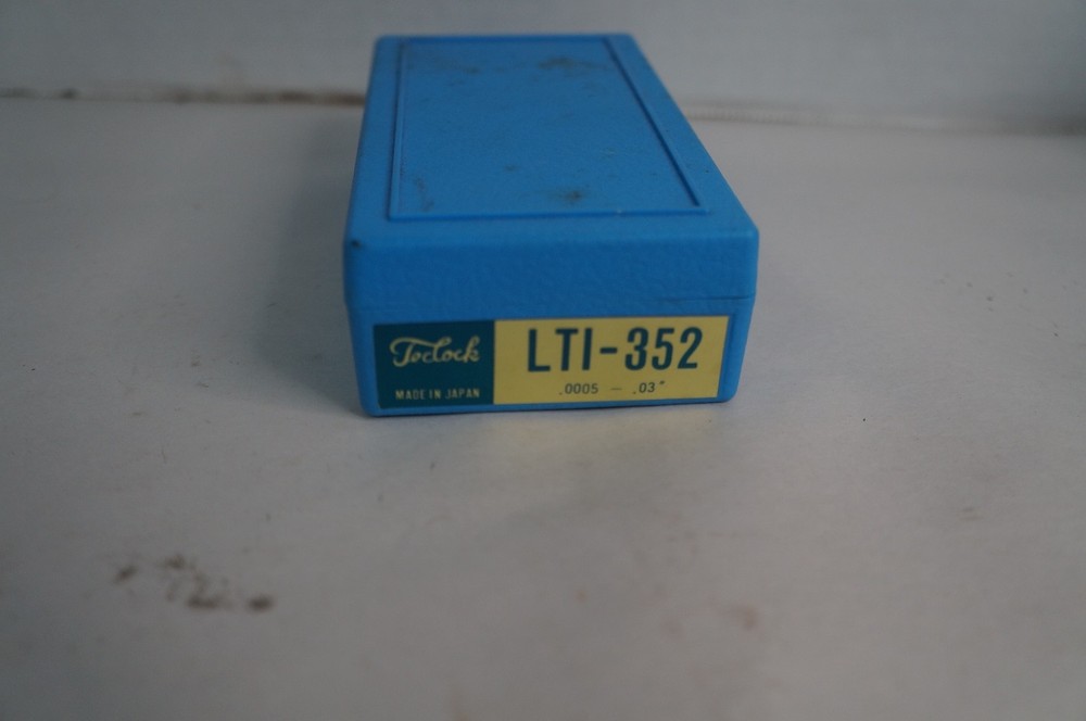 Teclock Japan .0005-.03" Dial Indicator LTI-352 & Accessories