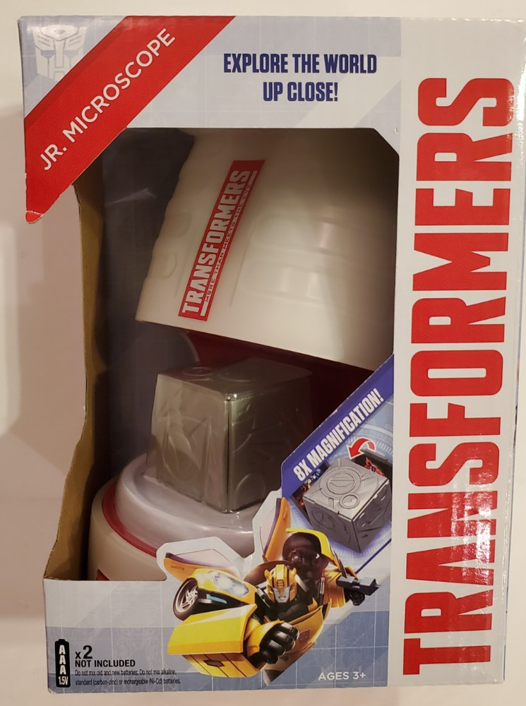Transformers Jr. Lighted Microscope 8X Magnification - READ