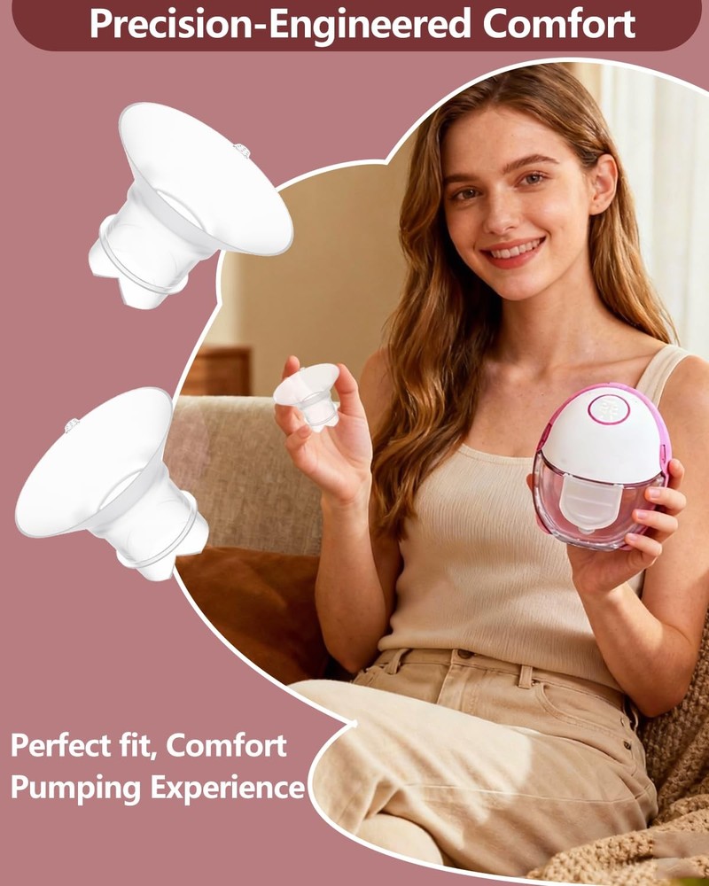 19mm Flange Inserts with Pull Tab Enhanced Fit for Breast Pumping Moms