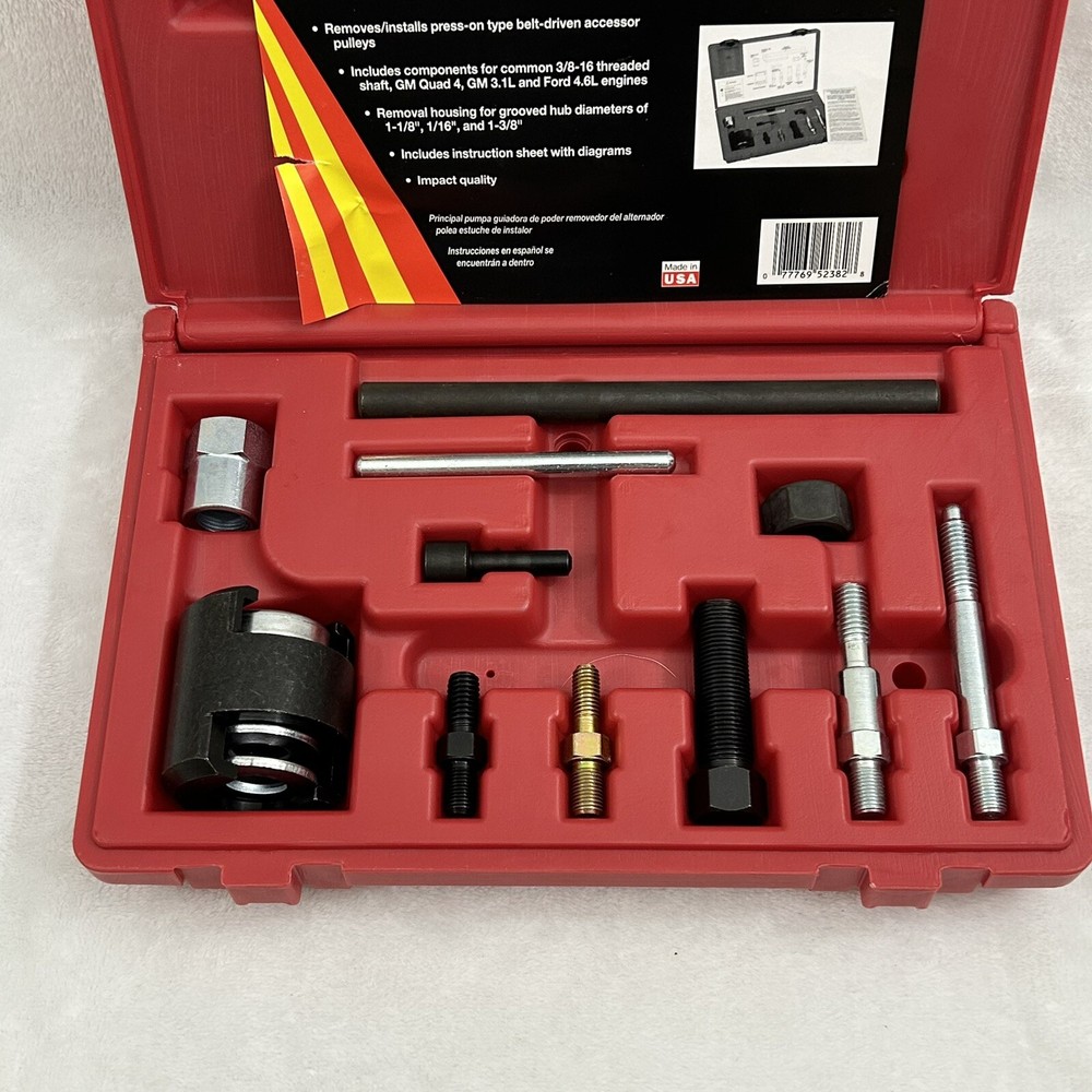 KASTAR Master Power Steering Pump Alternator Pulley Remover Installer Kit & Case