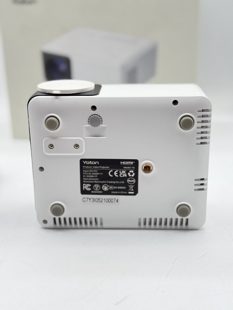 YOTON Mini Projector Y3 - 720P Native, 1080P Support - Portable - White