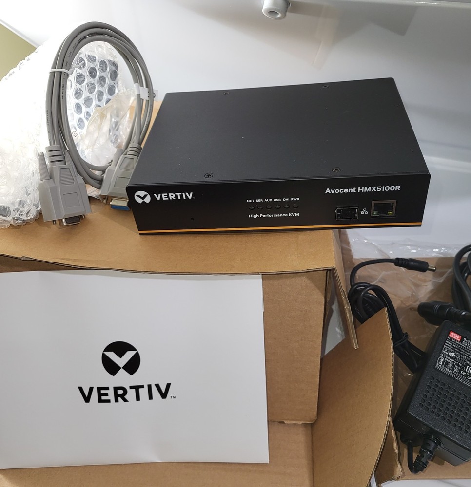 NEW COMPLETE Vertiv Avocent HMX5100R High Performance KVM Receiver Rack Studio