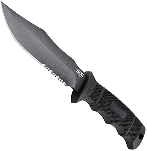 SOG Fixed Blade Knives with Sheath - SEAL Pup Tactical Knife, Survival Knife