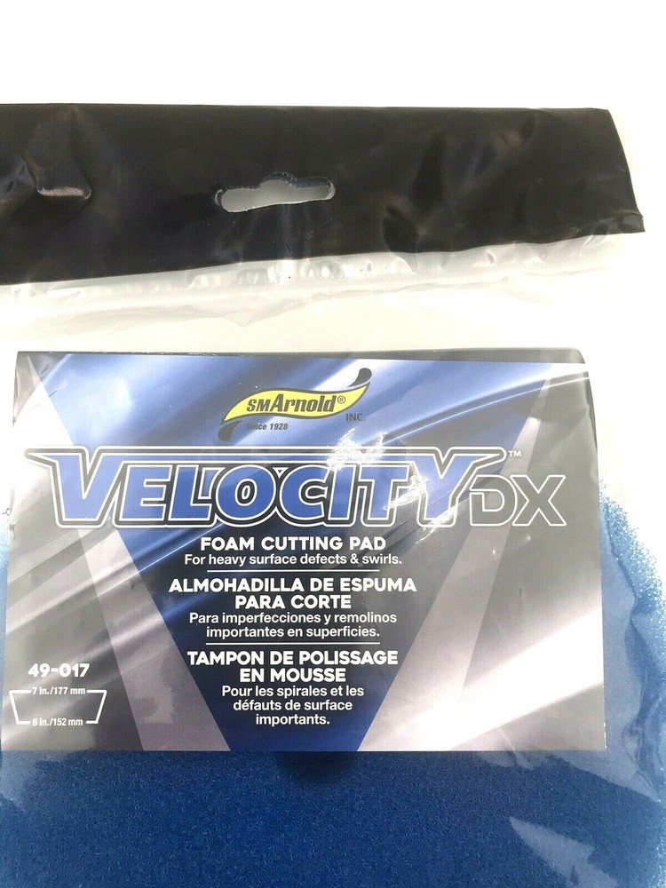 SM Arnold Velocity DX Buffing pad 7" moderate surface defect Removal 2 pads