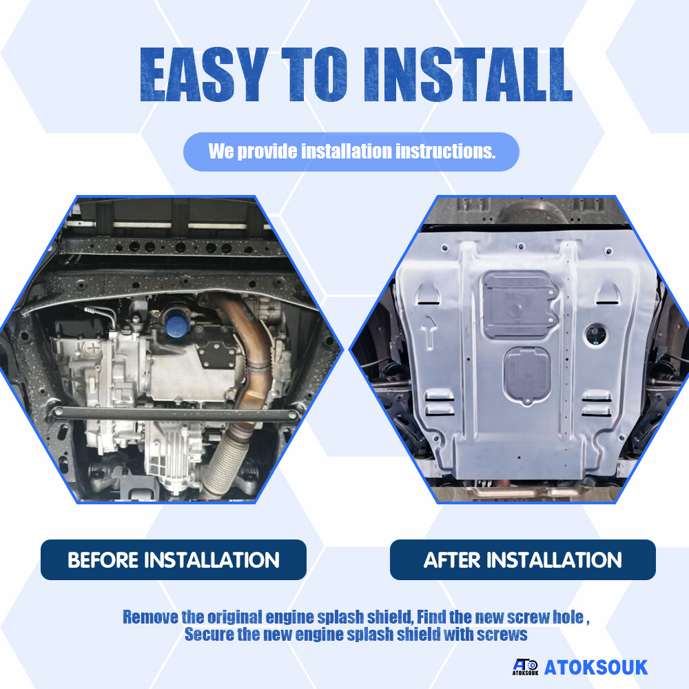 For Chevrolet BLAZER 2019-24 Under Engine Splash Guards Front Engine Mud Flaps