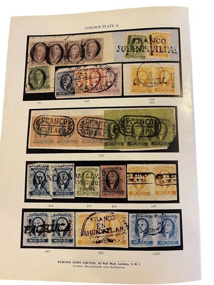 1960 Robson Lowe Mexico Auction Catalogue - Quast Hidalgo & Eagles Collection