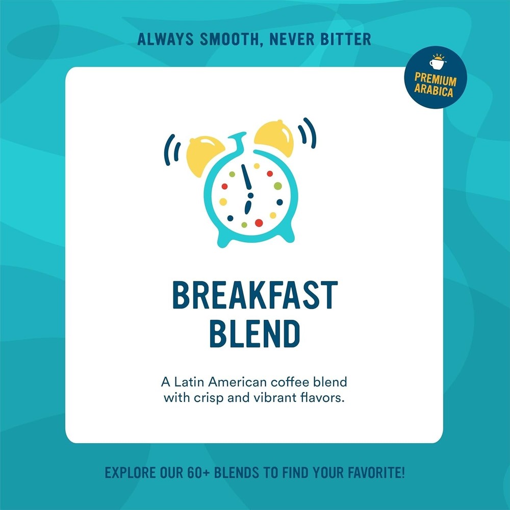 Roasted Whole Bean Coffee, Breakfast Blend, 32 Ounce