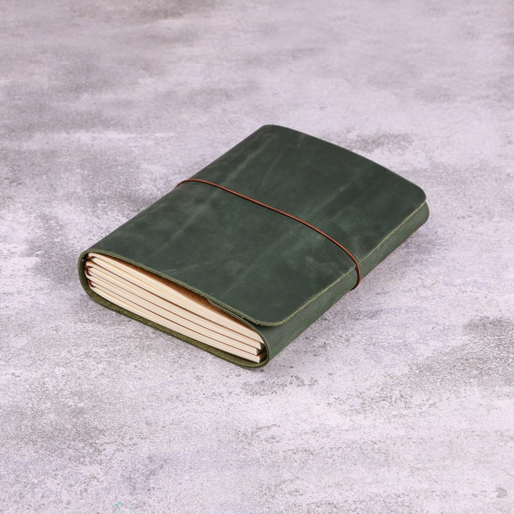 Personalized Leather Journal Cover A5 A6, Refillable Traveler’s Notebook