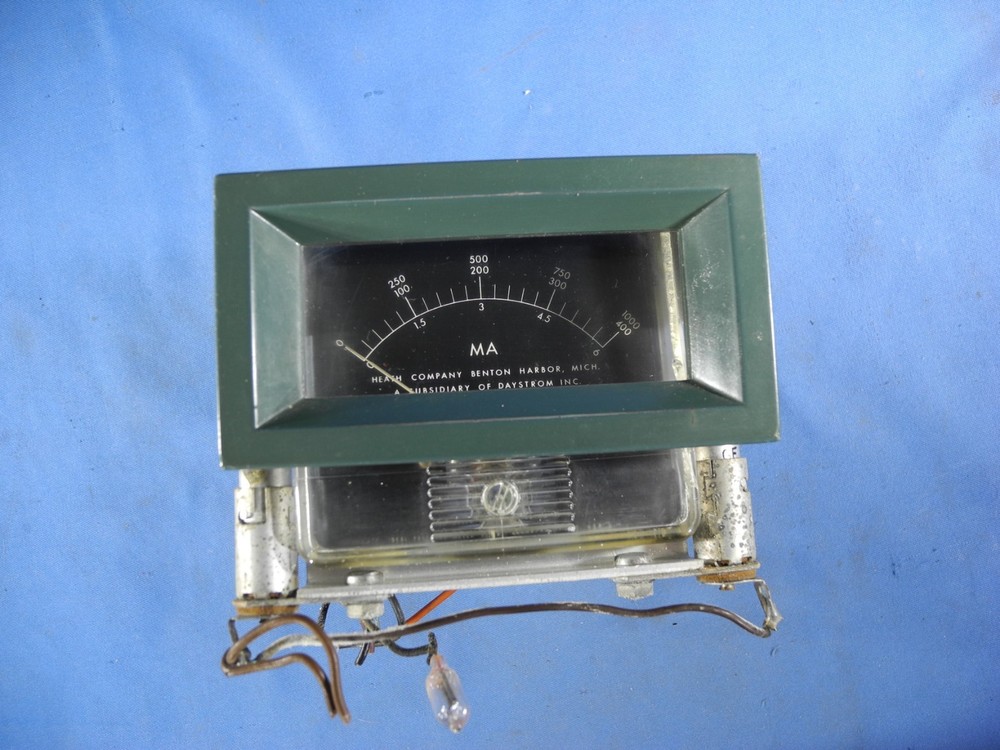 Heathkit VHF-1 Original Meter with Bezel! (Free Shipping!)