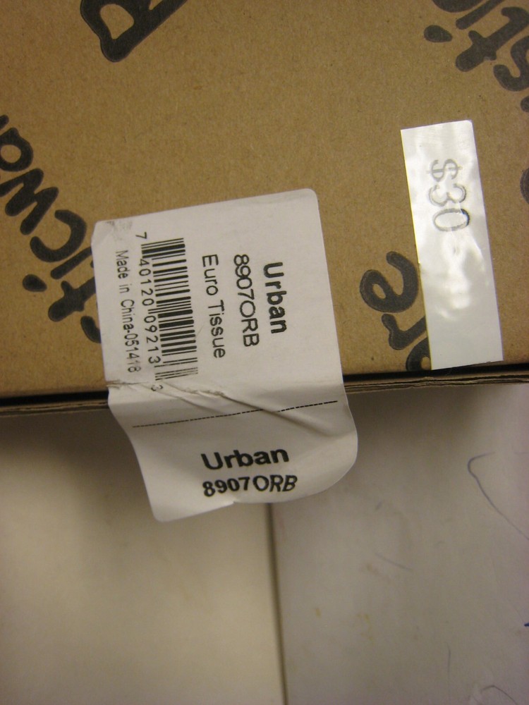 Rusticware (8907BLK) URBAN Standard Single Post Tissue Holder BLACK