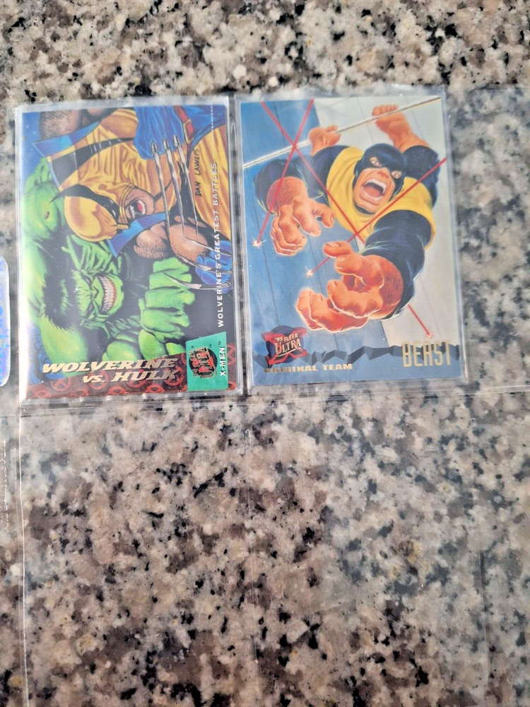 20 Fleer Ultra Marvel comic cards; (see character names in description)