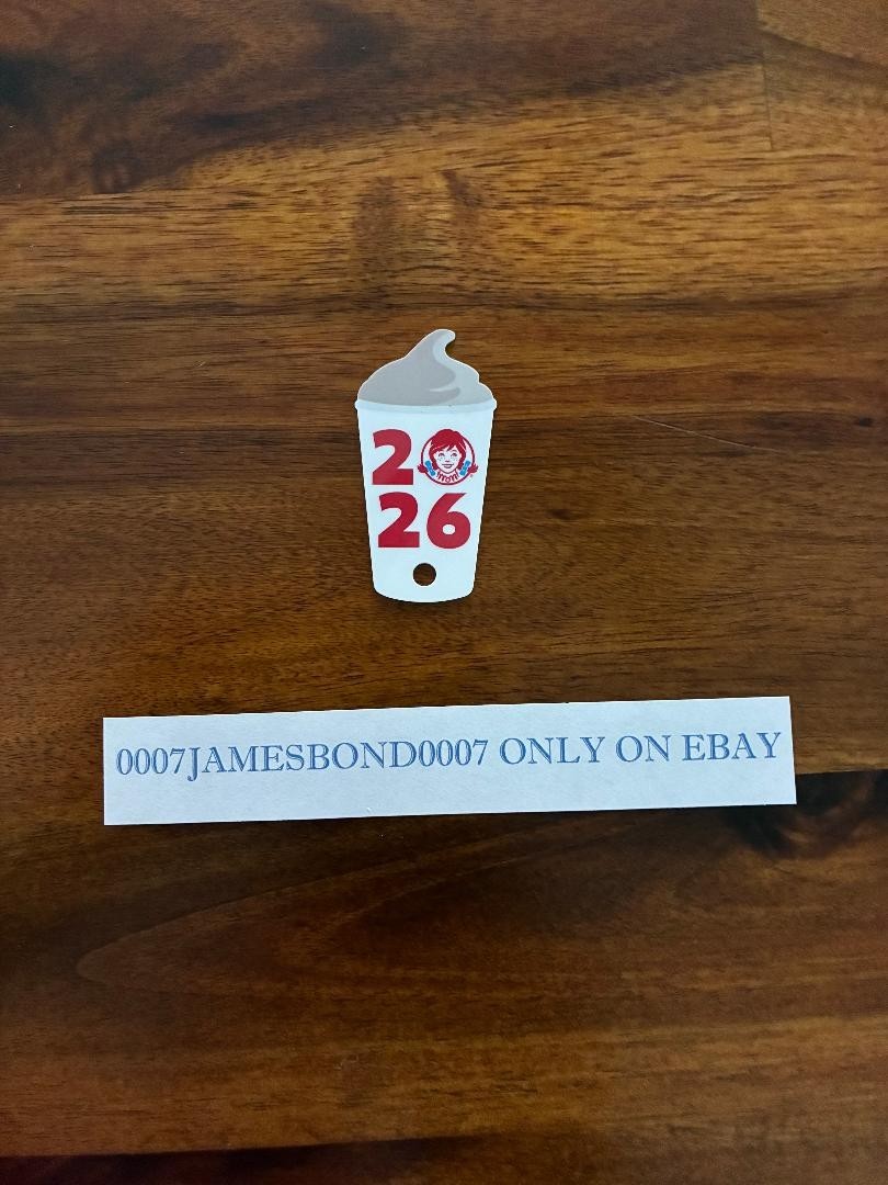 2026 WENDY'S JR FREE FROSTY KEY TAG WITH ANY PURCHASE SUPPORTS GREAT CAUSE #39.