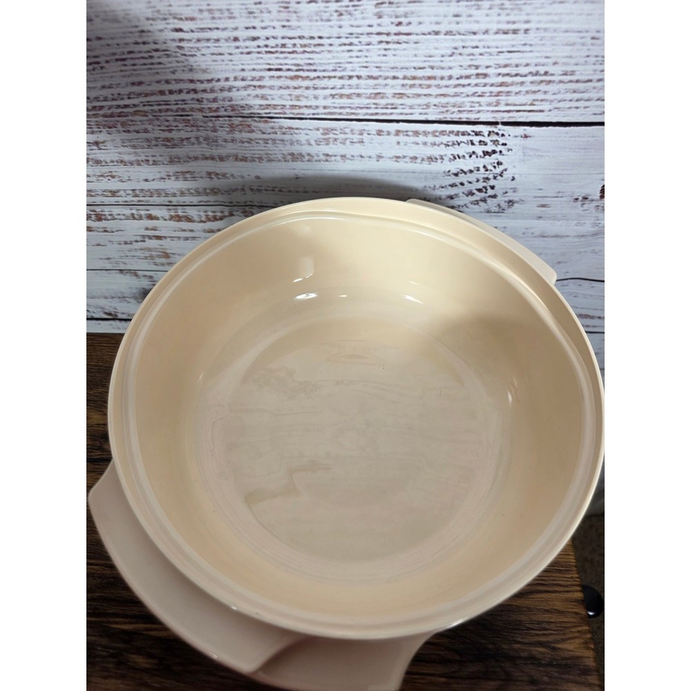 VTG Tupperware Almond Stack Cooker Microwave Tupperware Casserole 4 Piece