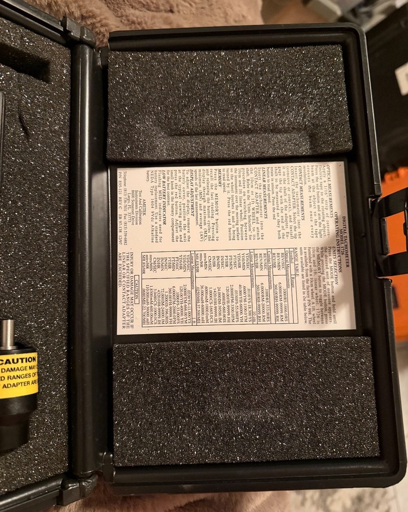 AMETEK Digital Tachometer Model 1726 4e