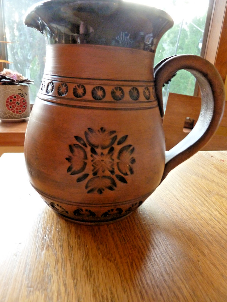 Lietuva Ceramic Pitcher vintage