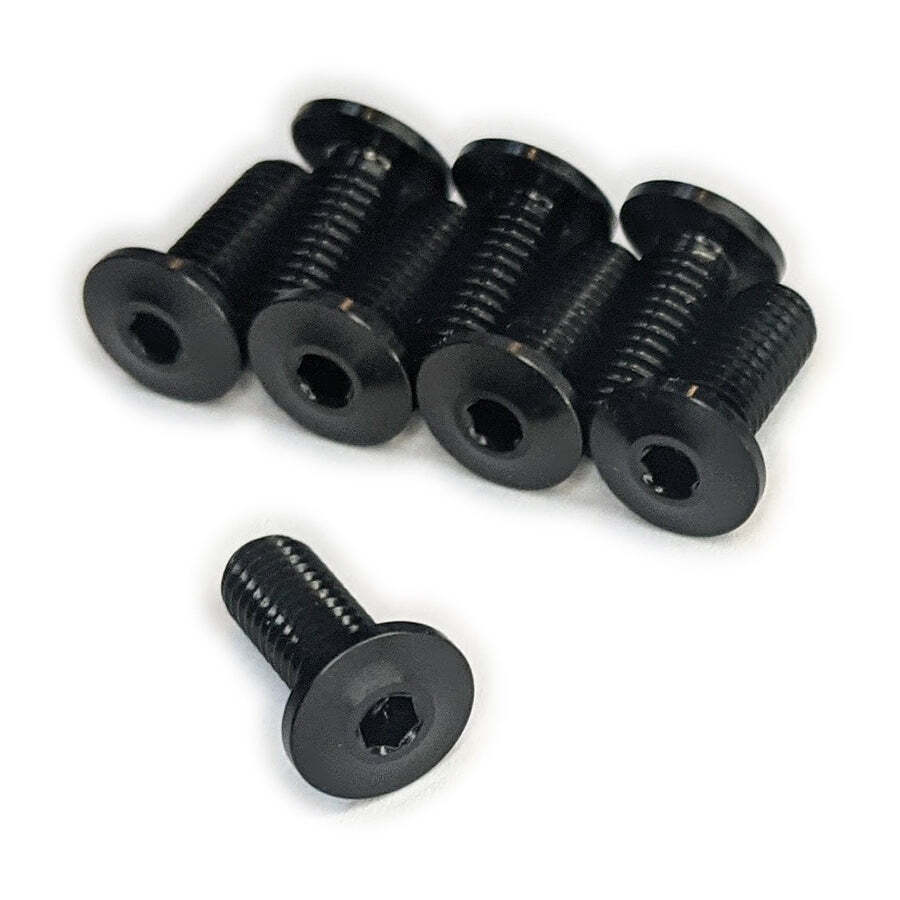 Terske Ultra-Low Profile Superlight Black Titanium Bottle Cage Bolts by Terske