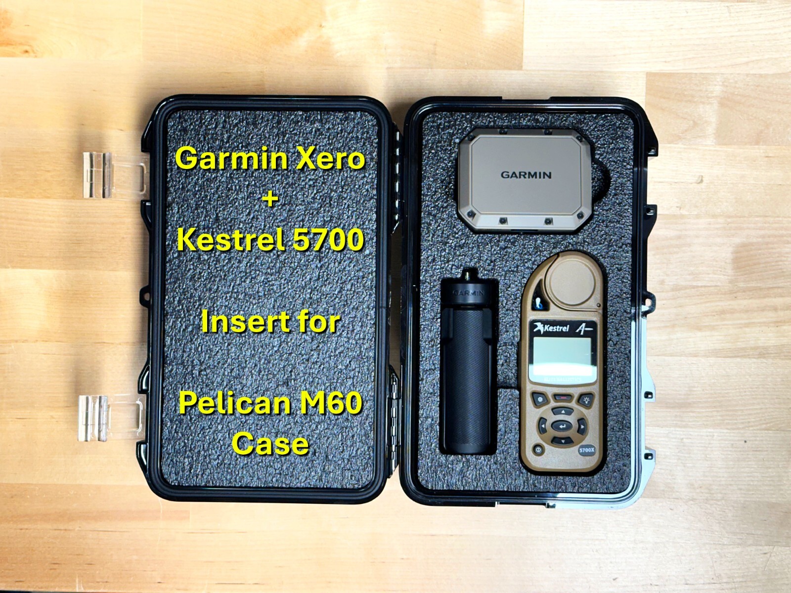 Pelican M60 - Garmin Xero & Kestrel 5700 - Case Insert